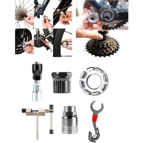 Bike Repair Wheel Chain Tools Kits Set Mini Mountain Bicycle Repair Tools