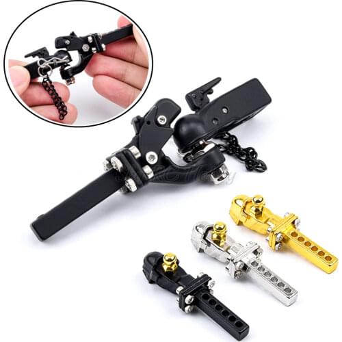 RC Metal Trailer Hook Connector Coupler For 1/10 RC Crawler Car Traxxas TRX4 Bronco RC4WD D90 D110 Axial SCX10 90046 JIMNY G500