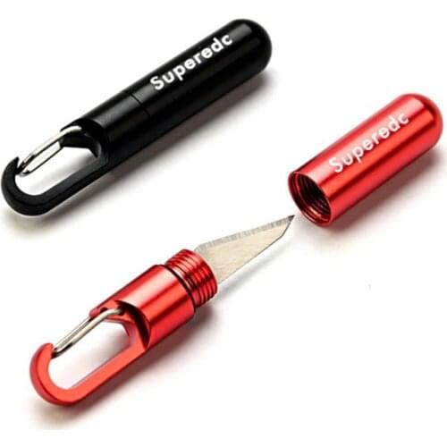 EDC Knife Tool Cutting Tool Brass Multi-function EDC Portable Mini Tool Key Ring Pendant Tool Capsule Knife Tiny Cutting Tool