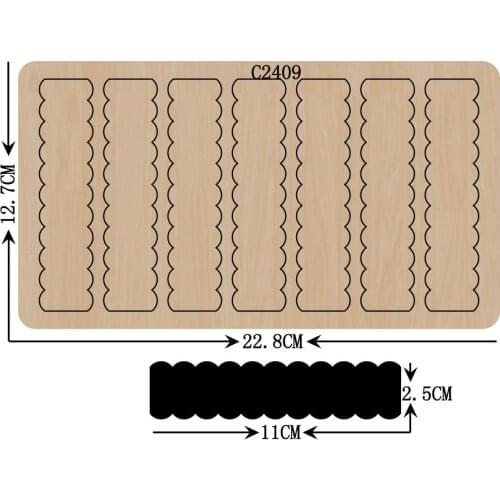New Bow Wooden die Scrapbooking C-2409 Cutting Dies Multiple sizes