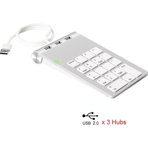 Portable Numpad Keyboard 18Keys Numeric Keypad For Mac Laptop Notebook Digital Number Pad For Account