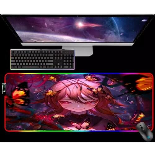 Rubber Mat Mousepad Rgb Keyboard Pc Gaming Mause Pad Anime Girl Genshin Impact Kawaii Mouse Pad 900x400 Diy Mouse Mats Xxl Mice