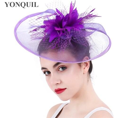 Elegant Women Wedding Headwear Mesh Ladies Hats Fascinators Hair Clips Accessories Ladies Gorgeous Occasion Church Headdress