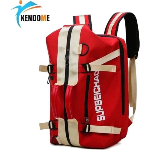 Men Sport Gym Bag Women Fitness Backpack Large Waterproof Multi-Functional Dry Wet Separation Bag Crossbody Travel Bag