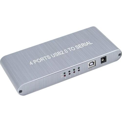 USB to 4 Port RS232 DB9 Serial Splitter Support win10 4 com to usb2.0 rs-232 cable