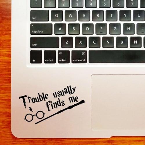 Trouble Find Me Humor Trackpad Decal Laptop Sticker for MacBook Pro16" Air Retina 11 12 13 15 inch Mac Book Notebook Vinyl Skin