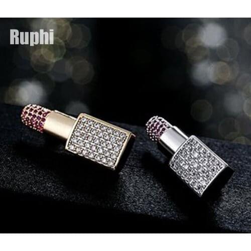 New Korea style fashion anti leakage Lipstick lapel cardigan pin Brooch womens ins outerwear personality ornaments jewelry