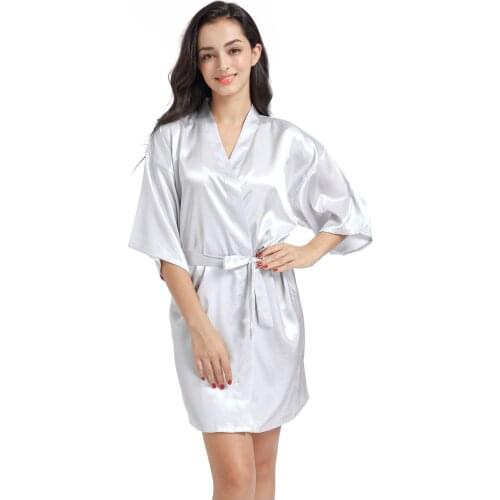 Women Pajamas Cardigan Sleepwear with Belt Pregnant Maternity Bathrobe Clothes Pregnancy Satin Nightgown Lady Faux Silk Homewear