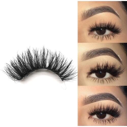 100% Real Mink Eyelashes 3D Natural False Eyelashes Mink Lashes Soft Eyelash Extension Makeup Kit