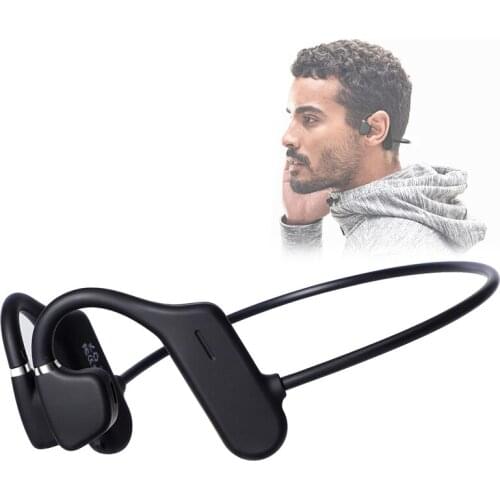 Air Bone Conduction Headphones Wireless Earphones IPX5 Waterproof 5.0 Bluetooth Open-Ear Sport Running Hiking Driving Bicycling