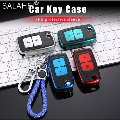 TPU Car Key Case Cover Key Bag Protection Styling Accessories For CHERY TIGGO A1 E5 A5 FULWIN COWIN EASTER Key Cover Uncut Blade