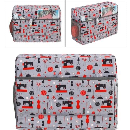 Anti- Cover With Side Pocket For Home Sewing Machines And Sewing Accessories