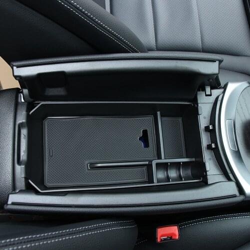 For Mercedes Benz C GLC Class W205 2015+ Console Car Central Armrest Storage Box Container Tray Organizer Accessories