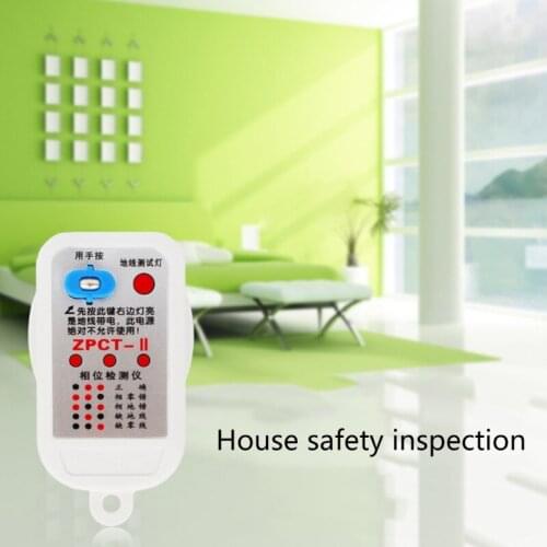 Electric Circuit Breaker Finder Ground Zero Line Polarity Phase Check Socket Outlet Tester 10A-16A