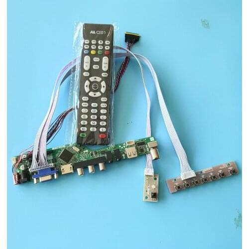 Kit for LP173WD1(TL)(A3) VGA remote Panel Screen USB HDMI 17.3" LCD LED Controller driver board 1600X900 TV AV 40pin LVDS