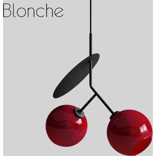 Creative Cherry Pendant Lights Childrens Room Hanging Lamp Restaurant Living Room Led Pendant Lamp Glass Ball Light Fixutres