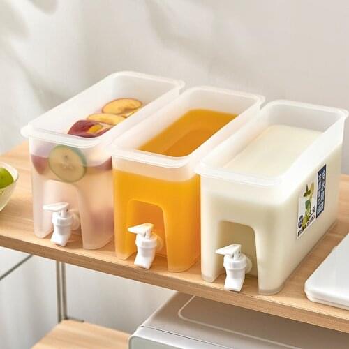 3.5L/5L Water Pitcher Jug With Faucet Lemon Juice Kitchen Drinkware Kettle Pot Cold Ice Bottle Container Heat Resistant Ryback