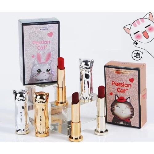 Cute Cat Condensing Light Makeup Lipstick Moisturizing Non-Marking Cute Cat Lipstick