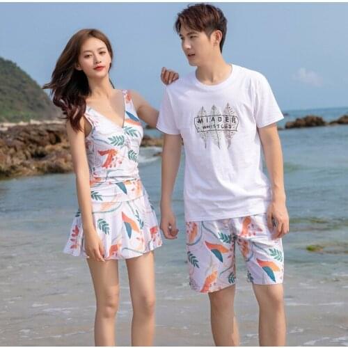 Mens Swimming trunks Swimwear Beach Surf Short Swimsuits Quick-drying Women Sexy One piece Swimwear Bikini Men Beach Shorts