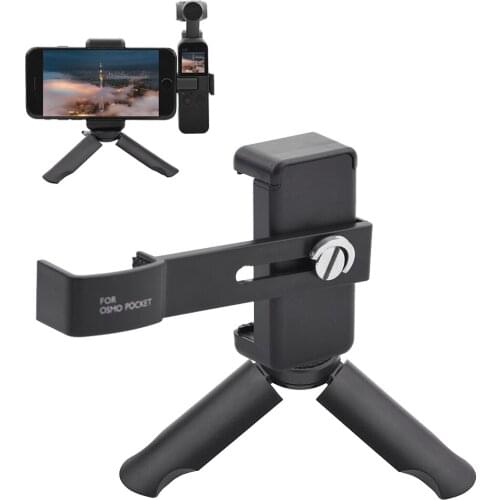Desktop Tripod Holder Bracket for DJI Osmo Pocket/Pocket 2 Mobile Phone Mount Securing Clip for Handheld Gimbal Accessories
