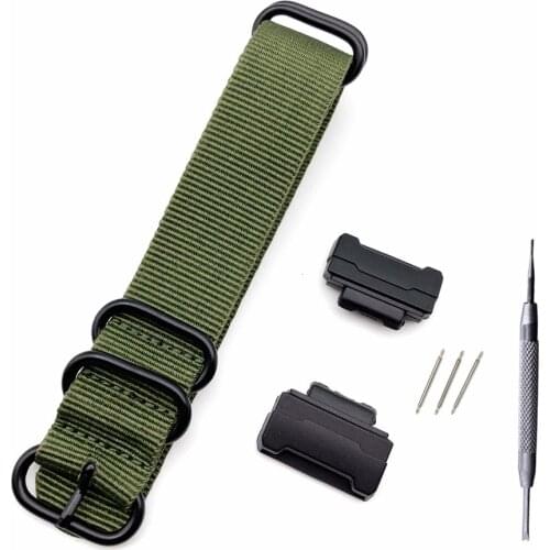 16mm Nylon Watch Band Strap Fit For G Shock GD-100 110 120 GA-100 GA-110GB 120 200 150 300 GR/GW-8900 GLS-8900