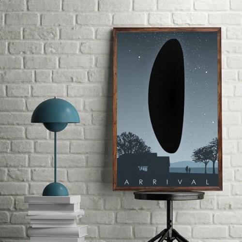 Sci Fi Movie Poster Alien Art Prints Arrival Classic Film Poster Minimalist Wall Art Canvas Painting Picture Fan Gift Home Decor