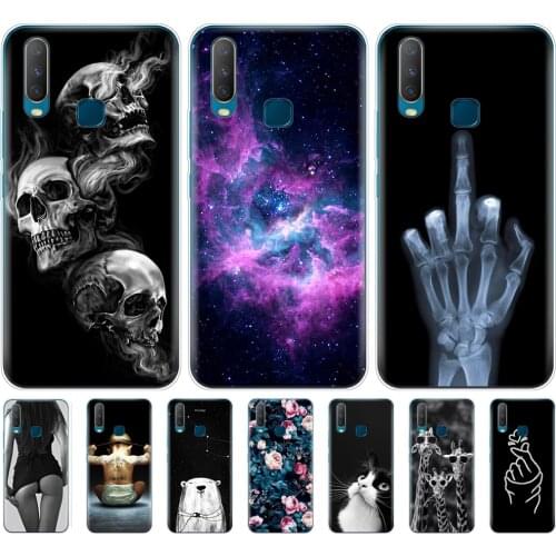 6.35" Silicon Case For Vivo Y11 2019 Case Soft TPU Back Phone Cover For Vivo Y17 Y15 Y12 Y3 Case VivoY17 Y 17 15 12 3 11 Funda