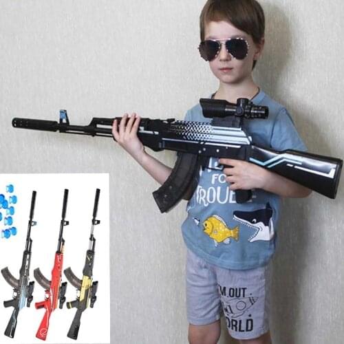 AirSoft Gun Manual Rifle Akm Toy Gun Water Gel Bullet Shooting Electric Gun Toys Cs Game Air Soft Sniper Weapon Gifts For Kids