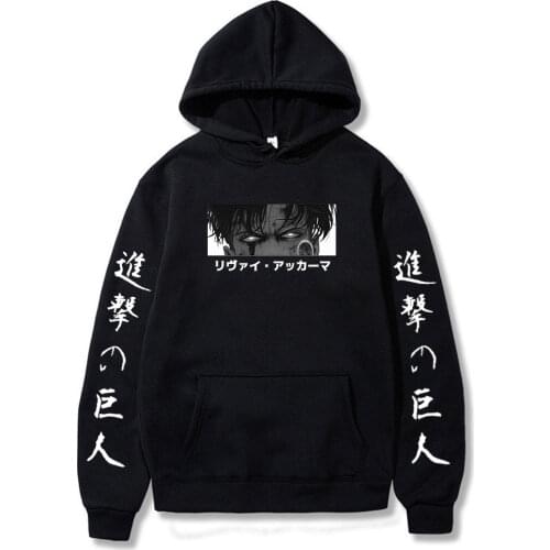 Japanese Anime Graphic Hoodies Men Kawaii One Piece Demon Slayer Attack on Titan Fashion Harajuku Sweatshirt Unisex Male Hoodie