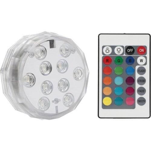 Underwater Led Lights Waterproof With Remote For Aquarium Decorations Garden Wedding Drop shipping