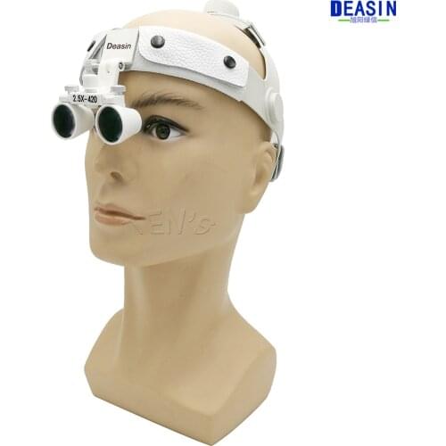 High quality 2016 NEW 2.5 x headset Dental Loupe magnifier Head wear surgical loupes adjustable angle easy use