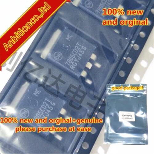 10pcs 100% new original MC7805CD2TR4G MC7805 TO-263 THREE-TERMINAL POSITIVE FIXED VOLTAGE REGULATORS in stock