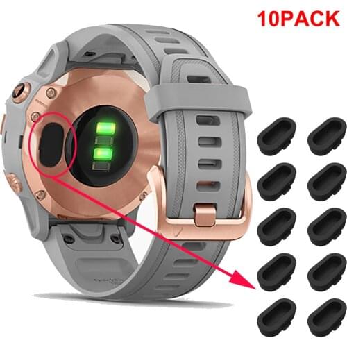 10PCS Dustproof Plug Cover For Garmin Venu sq Fenix 6 6x 5 5X 5S Forerunner 245 745 Watch Straps Anti-dust Protector Accessories
