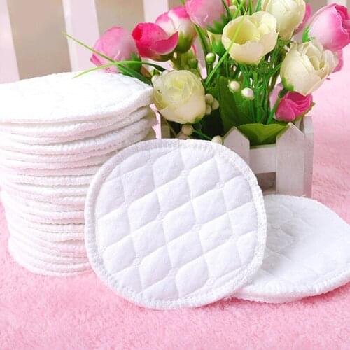 12 Pcs Reusable Breast Feeding Baby Breastfeeding Accessory Baby Breast Washable Absorbent Soft Pads