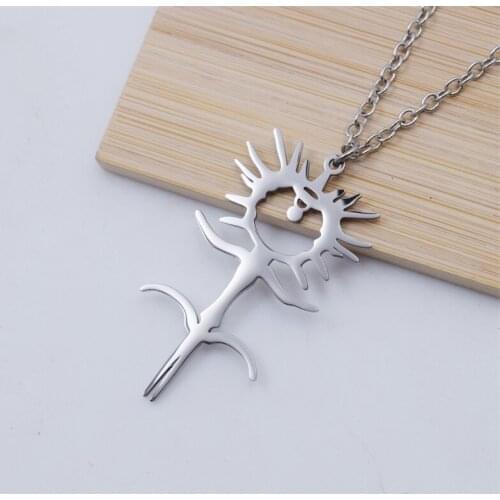 12pcs Stainless Steel Ghostemane Necklaces For Women