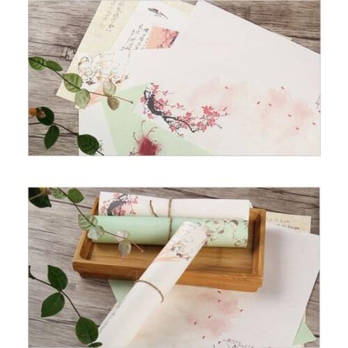 32pcs Home Vintage Writing Letter Paper Retro Writing Stationery School Supplies