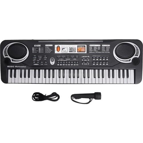 61 Keys Children Kids Electronic Organ Toys Digital Key Board Musical Instrument With Microphone 16 Kinds Of Timbre