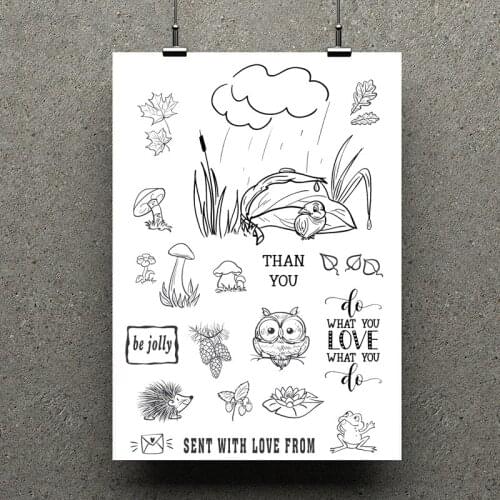 AZSG Wild Scenery / Lovely Animals Clear Stamps For Scrapbooking DIY Clip Art /Card Making Decoration Stamps Crafts