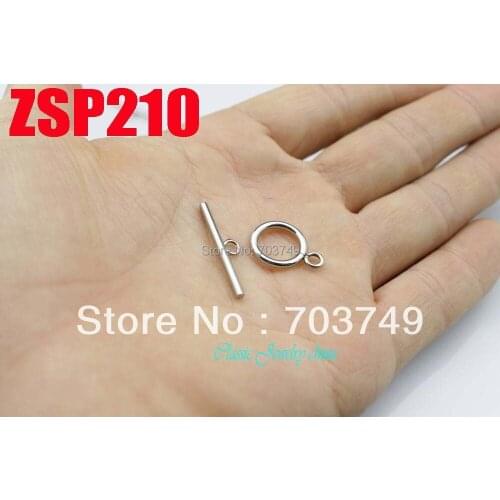 25mm middle size stainless steel Toggle Bar Circle toggle clasps set jewelry connection necklace accessories parts ZSP210