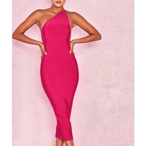 CIEMIILI Womens One Shoulder Dresses