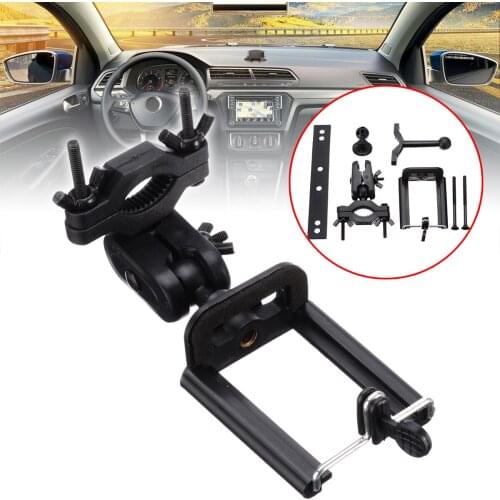 360 Degree Cell Phone Support Stand Holder Universal Car Rearview Mirror Mount Stand Holder Clip GPS Accessories