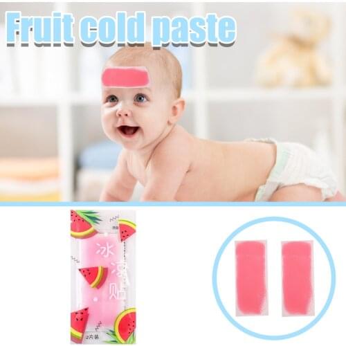 Kids Headwear Summer Ice Paste Heatstroke Relieving Cold Compress Cool Paste 5 bags of 10 Cooling stickers coleteros niña