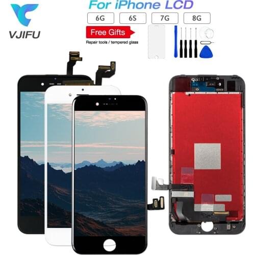 100PCS/Lot Black White High Quality LCD For iPhone 6 6S 7 8 Display Touch Screen Digitizer Assembly No Dead Pixel Free Shipping