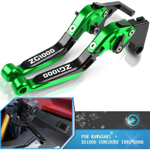 For Kawasaki ZG1000 CONCOURS 1992-2006 2005 2004 Motorcycle CNC Aluminum Foldable Brake Clutch Levers Handle Grips Accessories