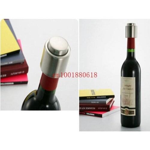 Fedex DHL Free Shipping Wholesale Stainless Steel Vacuum Sealed Red Wine Bottle Spout Liquor Flow Stopper Pour Cap,100pcs/lot