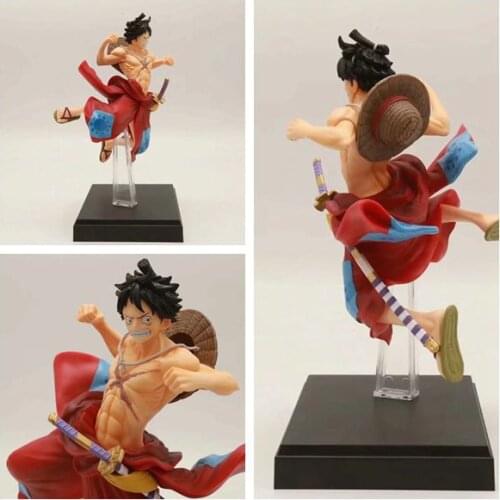 18CM One Piece Figure WaNo Kuni No Umi Version Monkey D Luffy Oversea Limited PVC Action Figurine Model Figure Toy