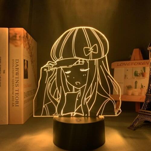 Room 3d Lamp Anime Kaguya Sama Love Is War Chika Fujiwara Figure Led Light for Bedroom Decor Nightlight Manga Birthday Gift