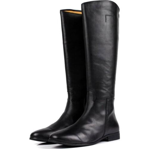 Mens Boots British Mens Hose over-the-Knee Riding Boots Boots Knight Boots Leather Martens Boots