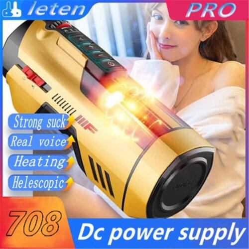 Leten 708pro Automatic Telescopic Heating Male Masturbator Sex Machine Sucking Man Masturbateur Masturbator Sex Toys for Men