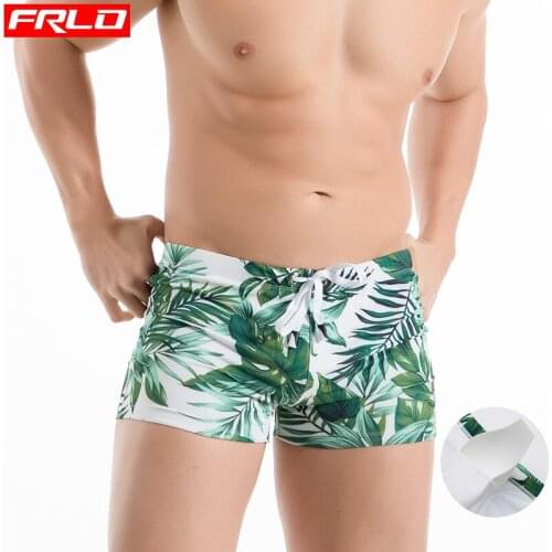 New Men Low Waist Swimwear Push Pad Swim Briefs Men Swimsuit Sexy Bathing Suit Quick Dry Summer Sport Beach Wear Surf Gay Bikini